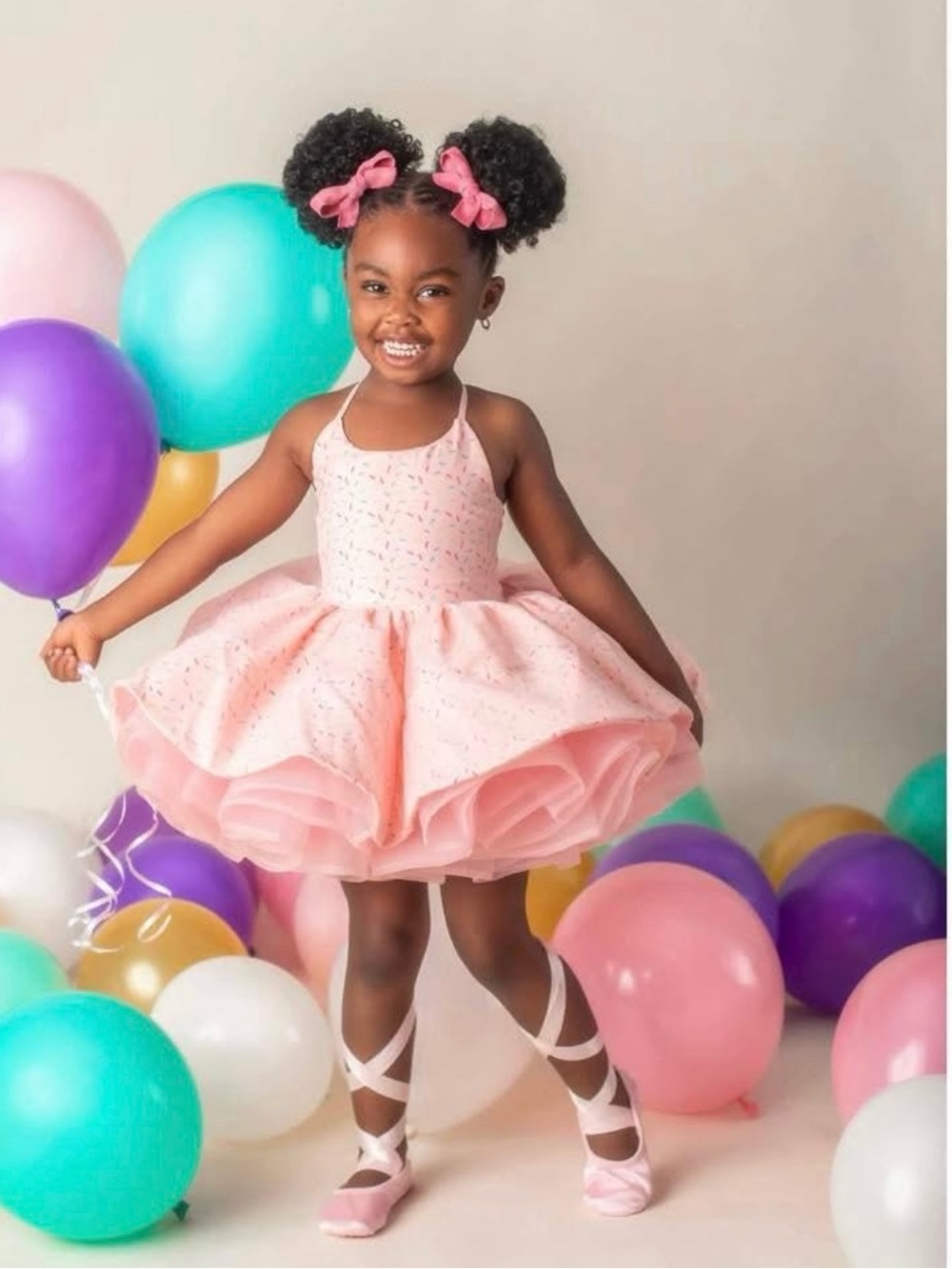 Calluna Girls Confetti Cupcake Dress Set Size 2